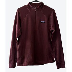Patagonia Women's Medium Polartec 1/4 Zip Burgundy Midweight Fleece